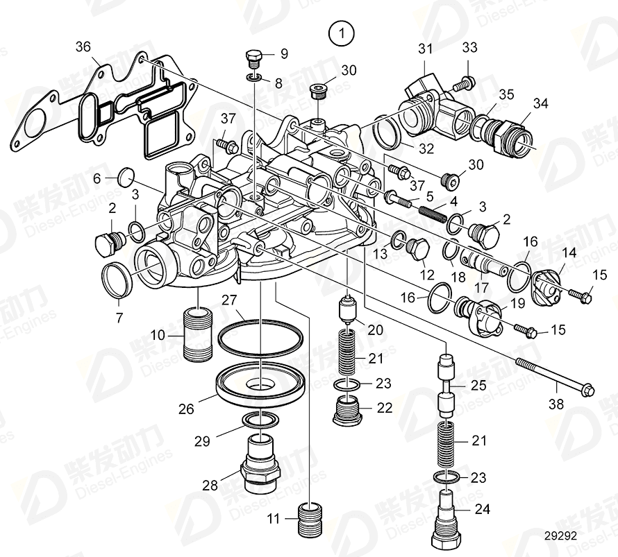 volvo penta O-ring 949659 Drawing